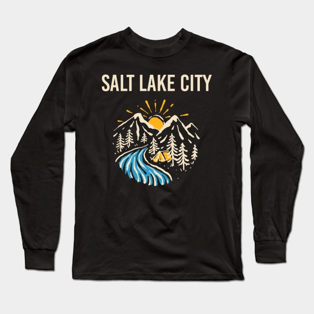 Salt Lake City Long Sleeve T-Shirt by blakelan128